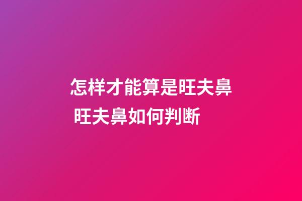 怎样才能算是旺夫鼻 旺夫鼻如何判断